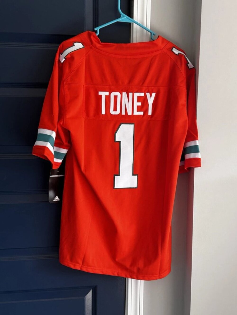 Malachi Toney Orange Stitched Jersey Vapor
